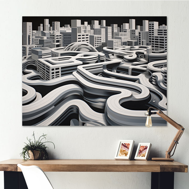 Skateboard Urban Rhythm - Skateboard Canvas Wall Art