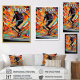 Skateboard Urban Rhythms - Skateboard Canvas Wall Art
