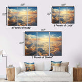 Sky Whispering Clouds - Landscapes Canvas Wall Art