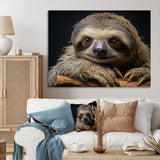 Cute Sloth Portrait - Brown Sloth Wall Art