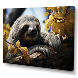 Sloth Slow Motion Portrait - Sloth Home Decor Art