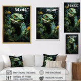 Green Snake Solitude - Snake Wall Art Prints
