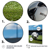 Soccer Ball Of Shadows I - Soccer Canvas Wall Art