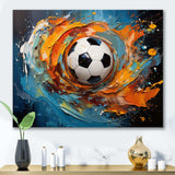 Soccer Ball Kaleidoscope I - Sports Canvas Wall Art