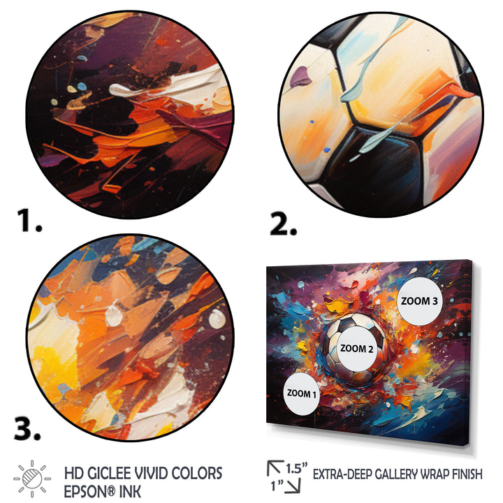 Soccer Ball Kaleidoscope II - Multi-Panels