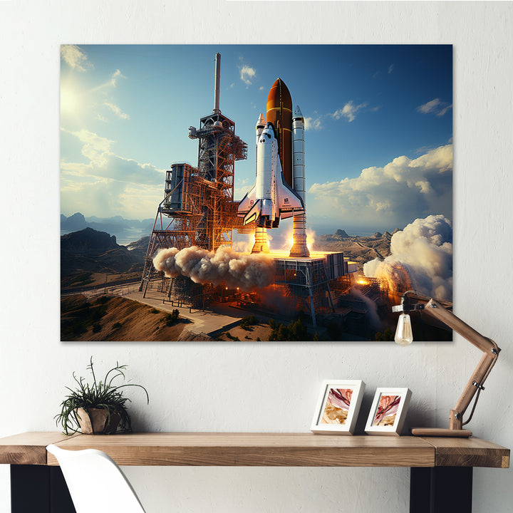 Space Shuttle Payload Deployment I - Space Shuttle Canvas Wall Art