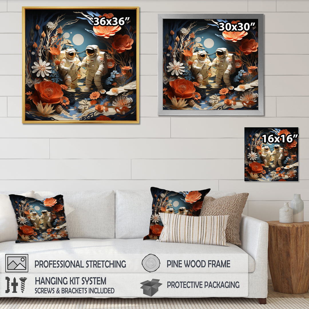 Space Shuttle Spacewalk Adventure I - Space Shuttle Canvas Wall Art