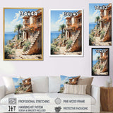 Spain Mediterranean Serenity In Mallorcain - Landscapes Canvas Wall Art