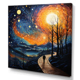 Spiritual Enlightened Path Pointillism - Spiritual Canvas Wall Art