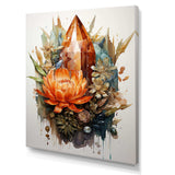 Colorful Spiritual Stone Pyrite II - Spiritual Canvas Wall Art