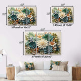 Green Succulents Flowers Serene Succulents VI - Floral Canvas Wall Art