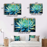 Green Succulents Majestic Agave II - Floral Canvas Wall Art