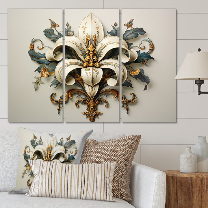 Fleur-De-Lis A Stylized Lilly Flower II - Multi-Panels