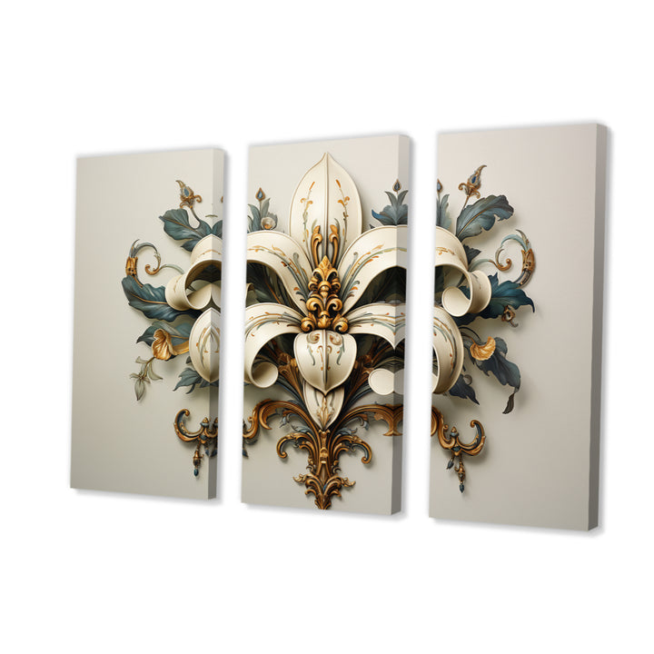 Fleur-De-Lis A Stylized Lilly Flower II - Multi-Panels