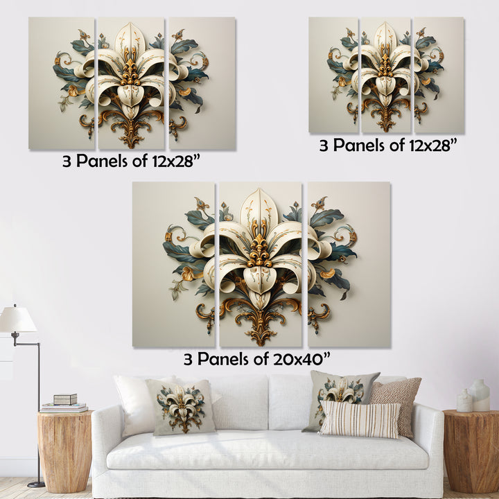 Fleur-De-Lis A Stylized Lilly Flower II - Multi-Panels