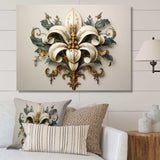 Fleur-De-Lis A Stylized Lilly Flower II - Fantasy Canvas Wall Art