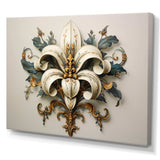 Fleur-De-Lis A Stylized Lilly Flower II - Fantasy Canvas Wall Art