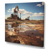 Texas Oil Field Photography - Landscapes Canvas Wall Art