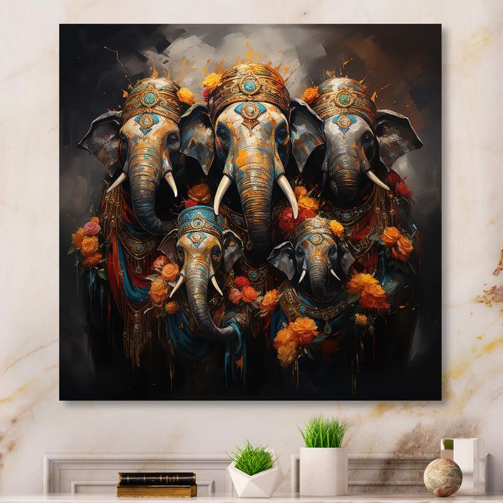 Thai Elephants Guardians Of Spiritual World - Elephant Bedroom Wall Art