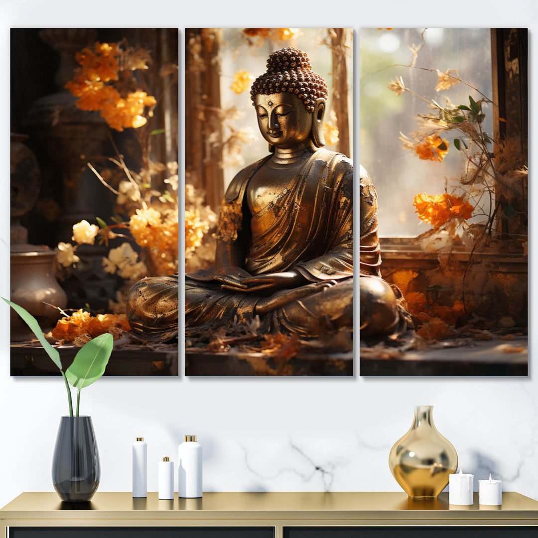 Thai Golden Buddha - Multi-Panels