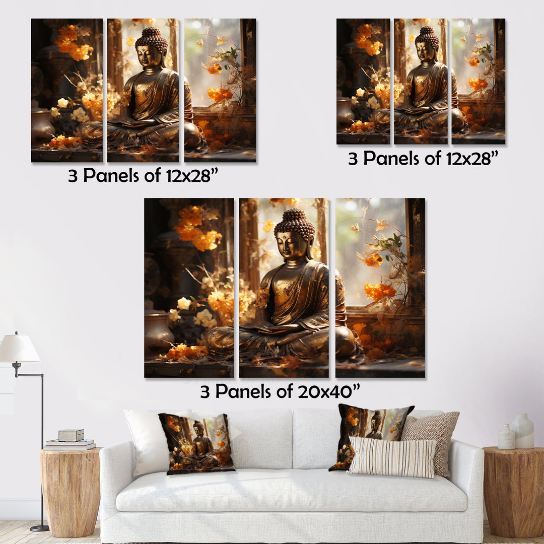 Thai Golden Buddha - Multi-Panels