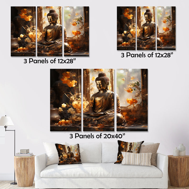 Thai Golden Buddha - Multi-Panels