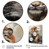 Tiger Descending From The Mountain - Tiger Canvas Wall Art
