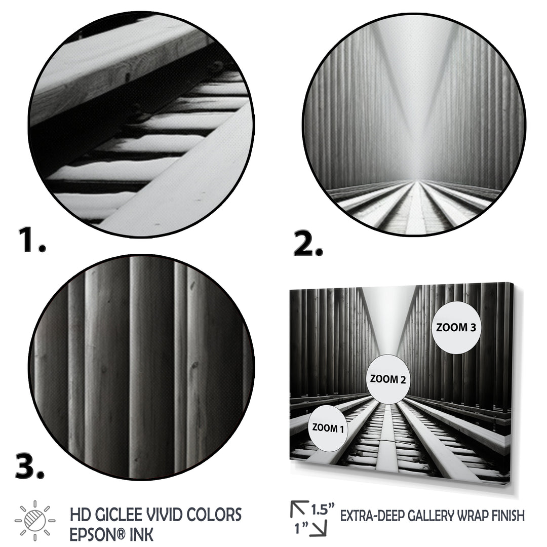 Train Minimalist Tracks I - Train Canvas Wall Art
