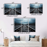 Train Minimalist Tracks II - Transportation Canvas Wall Art