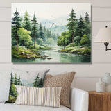 Tranquil Forests Landsacpe I - Landscapes Canvas Wall Art