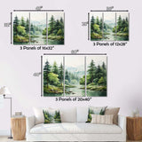 Tranquil Forests Landsacpe I - Landscapes Canvas Wall Art