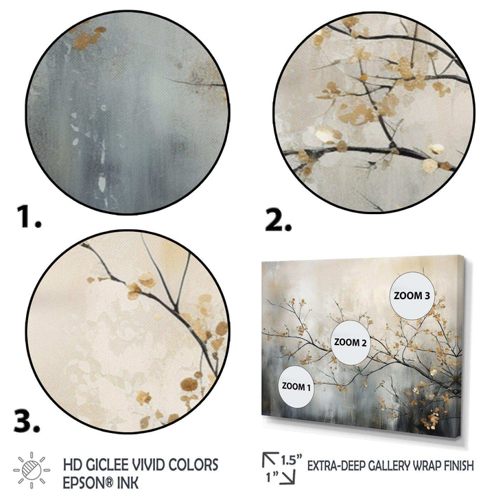 Idesignart tree monochrome ethereal reverie i floral canvas wall art