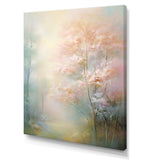 Pink Trees Romantic Impression I - Landscapes Canvas Wall Art