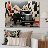 Truck 53Ft Geometric Momentum I - Truck Canvas Wall Art