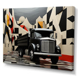Truck 53Ft Geometric Momentum I - Truck Canvas Wall Art