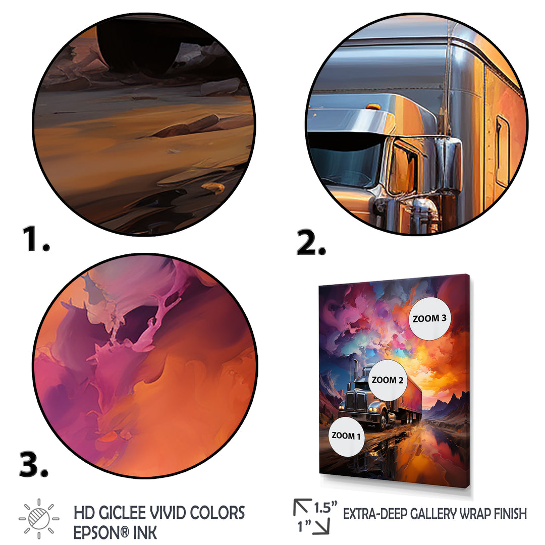 Truck 53Ft Sublime Landscapes I - Truck Canvas Wall Art