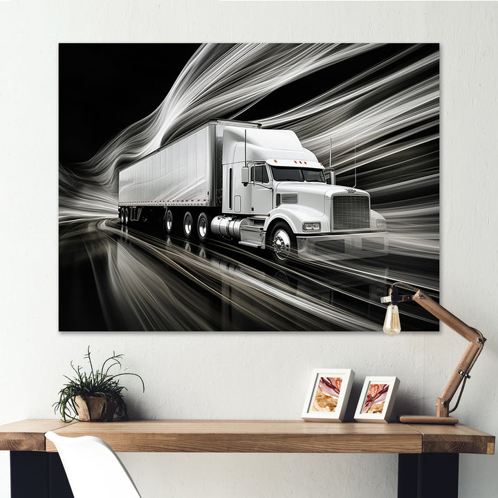 Truck 53Ft Translucent Rhythms I - Truck Canvas Wall Art