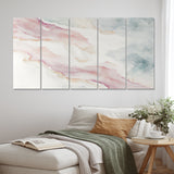 Mystery Of The Waves In Elevated Blush II - Multi-Panels