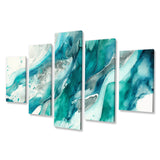 Turquoise Waves In Paradise I - Multi-Panels