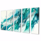 Turquoise Waves In Paradise I - Multi-Panels