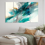 Celebrations In Turquoise Shades Of Blue V - Multi-Panels