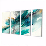 Celebrations In Turquoise Shades Of Blue V - Multi-Panels