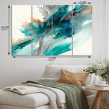 Celebrations In Turquoise Shades Of Blue V - Multi-Panels