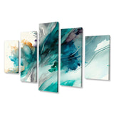 Celebrations In Turquoise Shades Of Blue V - Multi-Panels