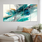 Celebrations In Turquoise Shades Of Blue V - Multi-Panels