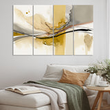 Touched By Mustard Yellow And Ultimate Gray IV - Multi-Panels