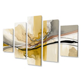 Touched By Mustard Yellow And Ultimate Gray IV - Multi-Panels