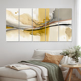 Touched By Mustard Yellow And Ultimate Gray IV - Multi-Panels