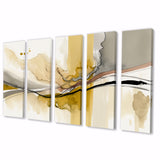 Touched By Mustard Yellow And Ultimate Gray IV - Multi-Panels