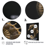 Gracious Deep Sea Seahorse - Seahorse Bedroom Wall Art